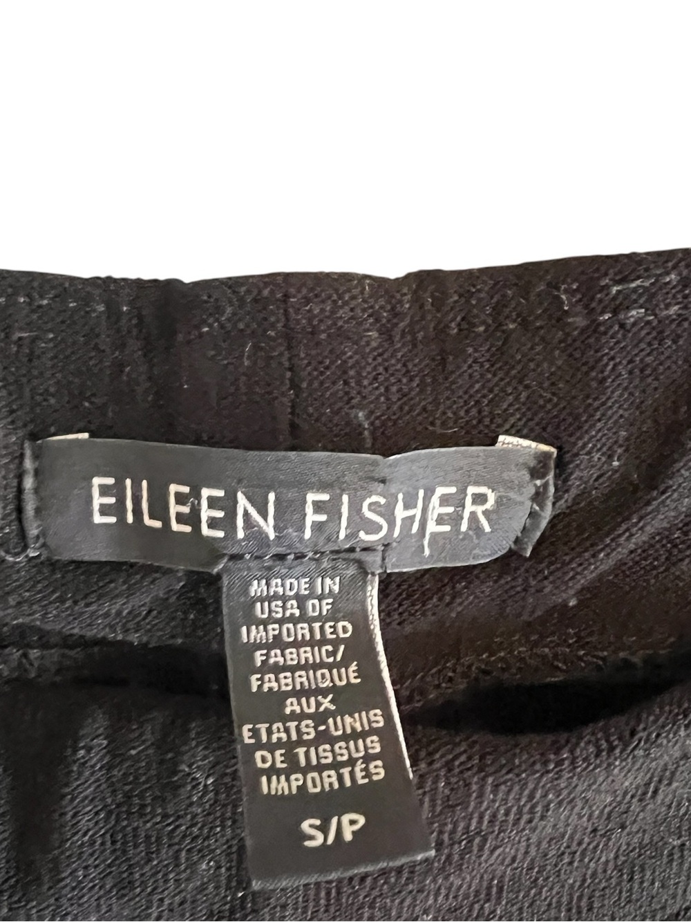 Eileen Fisher washable stretch crepe pant in black size S excellent condition - Picture 9 of 10